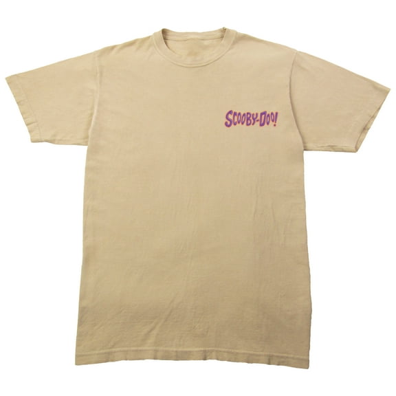 Scooby Doo Scooby and Shaggy With Logo Men's Sand Short Sleeve Tee-3XL