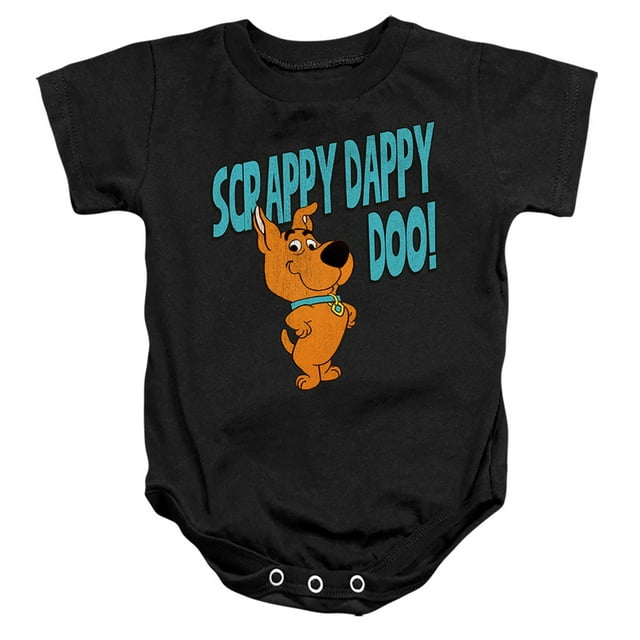 Scooby Doo! Scrappy Doo Unisex Infant Snap Suit for Baby (6 Months) Black