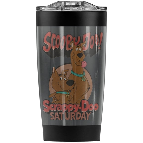 Scooby Doo Scrappy Saturday Stainless Steel Tumbler 20 oz Coffee Travel Mug/Cup, Vacuum Insulated & Double Wall with Leakproof Sliding Lid | Great for Hot Drinks and Cold Beverages