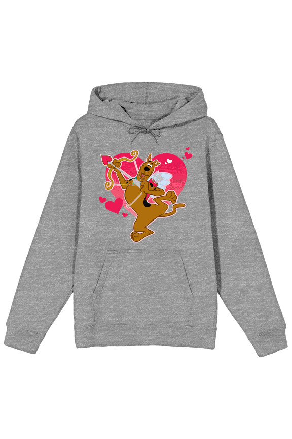 Scooby Doo Searching for Love Women's Pink Graphic Hoodie-XL