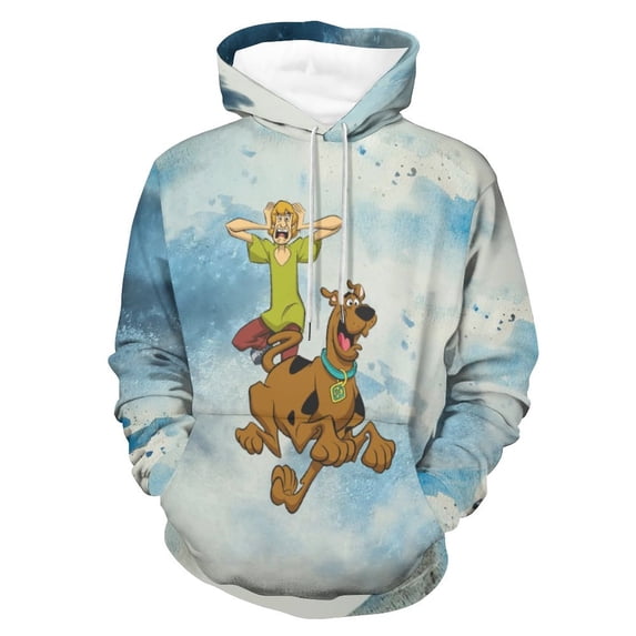 Scooby Doo Shaggy Adult Hoodies Sweatshirts Pullover Daily Casual Hoody Winter Hooded Clothing Gift For Mens And Womens