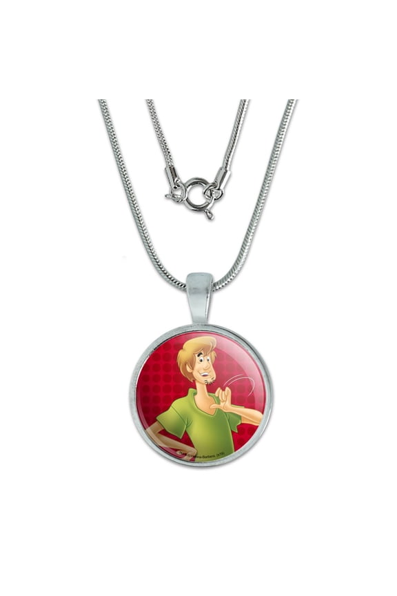 Scooby-Doo Shaggy Character 0.75" Pendant with Sterling Silver Plated Chain