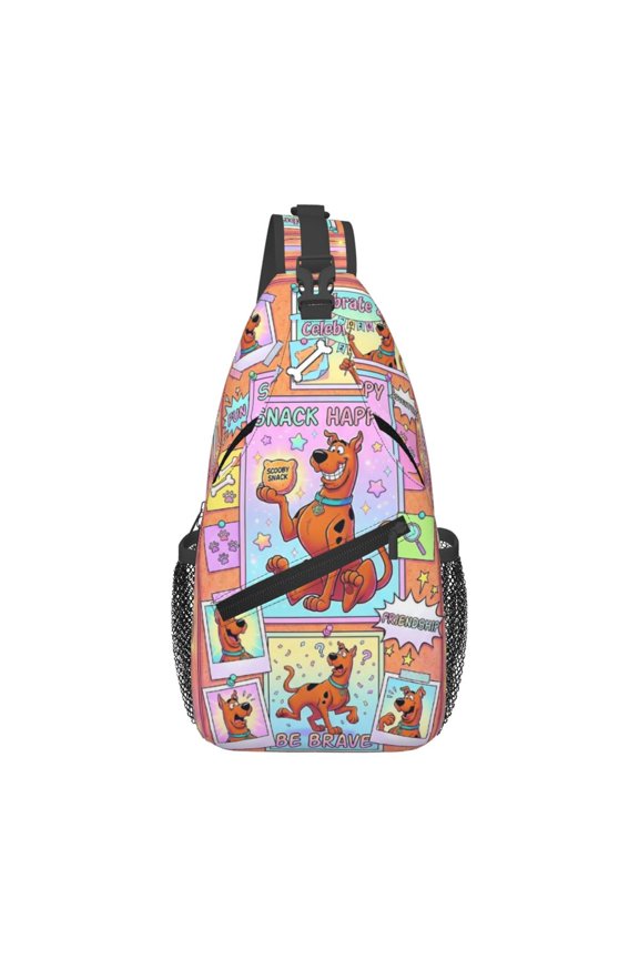 Scooby-Doo Sling Bag Crossbody Sling Backpack Chest Bag Daypack Purses Shoulder Bag For Women Men Travel Hiking