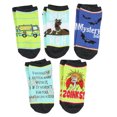thumbnail image 1 of Scooby-Doo Socks Adult Mystery Machine Ruh-Roh Zoinks! 5 Pack Mix and Match Ankle Socks, 1 of 7