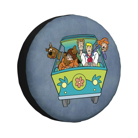 Scooby Doo Spare Tire Cover Universal Wheel Tire Cover Dust-Proof Waterproof Tire Protectors Accessories