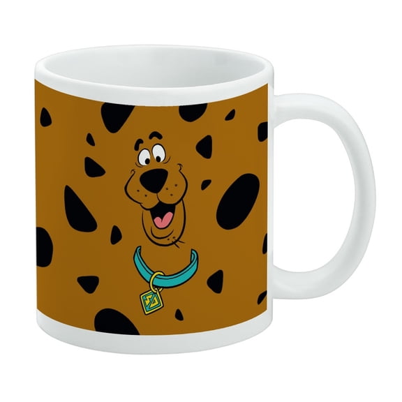 Scooby-Doo Spots Ceramic Coffee Mug, Novelty Gift Mugs for Coffee, Tea and Hot Drinks, 11oz, White