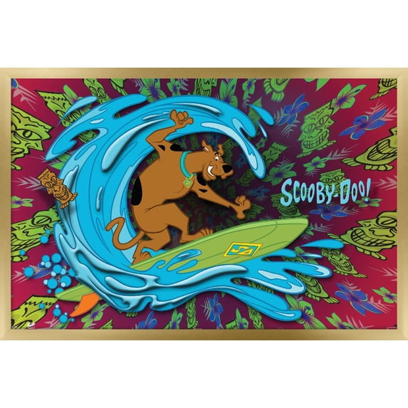 Scooby-Doo - Surf Wall Poster, 22.375" x 34" Framed