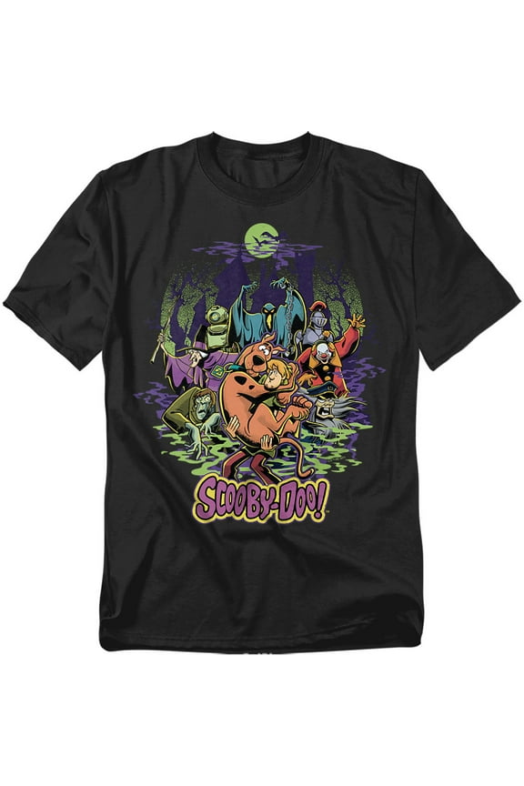 Scooby Doo! T-Shirt And Shaggy Chased By Monsters Unisex Graphic Tee for Men & Women