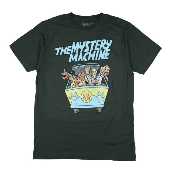 Scooby-Doo T-Shirt Men's Distressed Mystery Machine Design Adult Tee