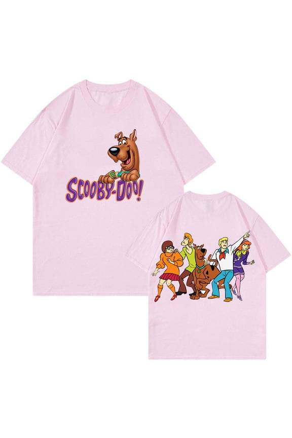 Scooby Doo T-shirt Cartoon Graphic Crewneck Short Sleeve Tee Women Men Streetwear Funny Clothes