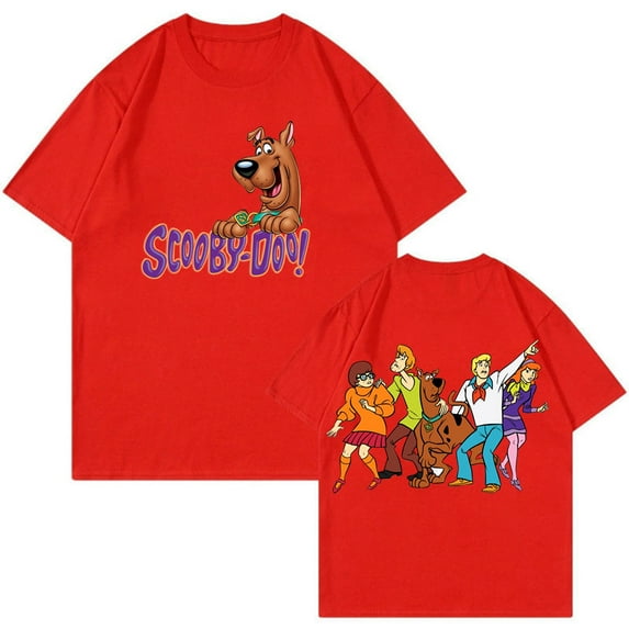 Scooby Doo T-shirt Cartoon Graphic Crewneck Short Sleeve Tee Women Men Streetwear Funny Clothes