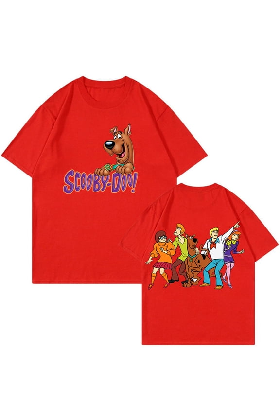 Scooby Doo T-shirt Cartoon Graphic Crewneck Short Sleeve Tee Women Men Streetwear Funny Clothes