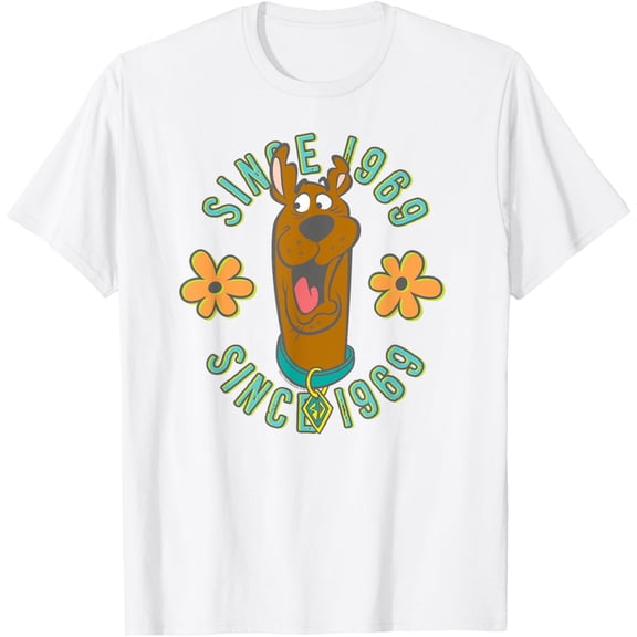 Scooby-Doo T-shirt Cotton Short Sleeve Crew Neck Soft T-shirt Fresh Classic T-shirt