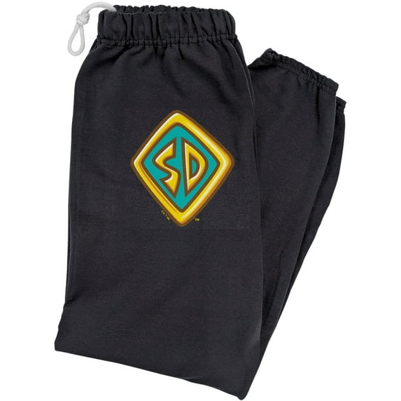 Scooby Doo! Tag Unisex Jogger Sweatpants for Men and Women, Black, Medium