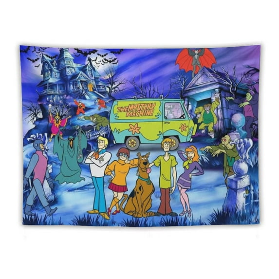 Scooby Doo Tapestry Luxury Wall Hanging Tapestries Decor Gift For Bedroom Living Room Dormitory Aisle Mural Blanket