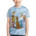 thumbnail image 1 of Scooby Doo Teen T-Shirt Crewneck Short Sleeve Double-Sided Print Summer Tee Shirts Top For Youth Boys Girls Children X-Small, 1 of 7