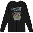 thumbnail image 1 of Scooby Doo The Mystery Machine Adult Black Crew Neck Long Sleeve Tee-Medium, 1 of 3