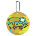 thumbnail image 1 of Scooby-Doo The Mystery Machine Round Luggage ID Tag Card Suitcase Carry-On, 1 of 8