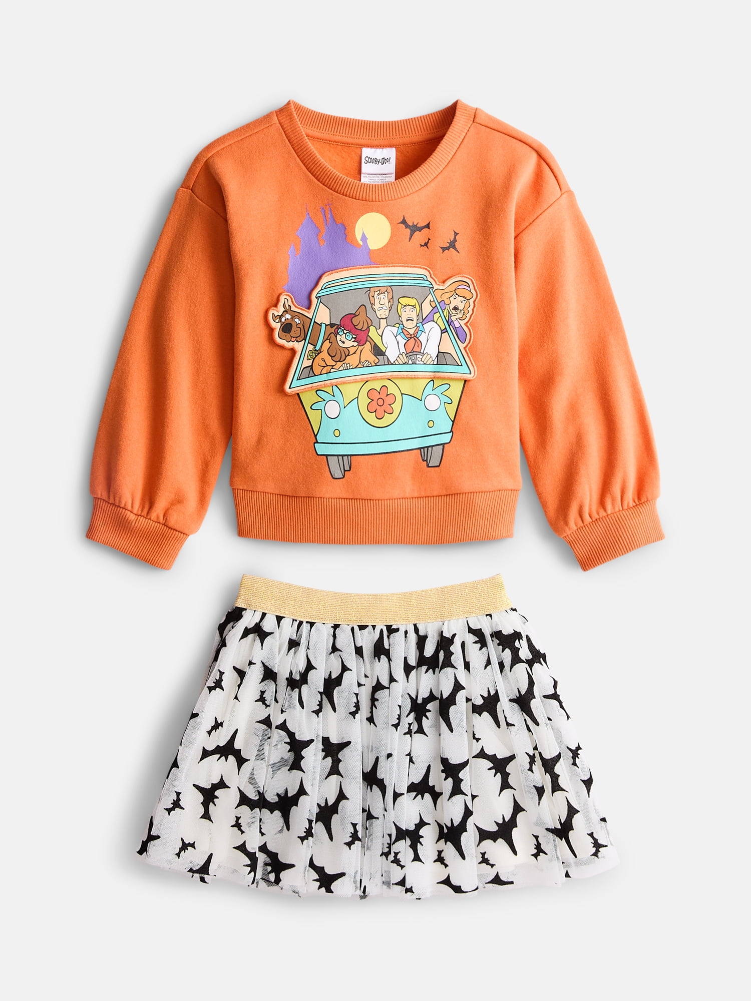 Scooby-Doo Toddler Girls Sweatshirt and Tutu Skirt Set, 2-Piece, Sizes 12M-5T