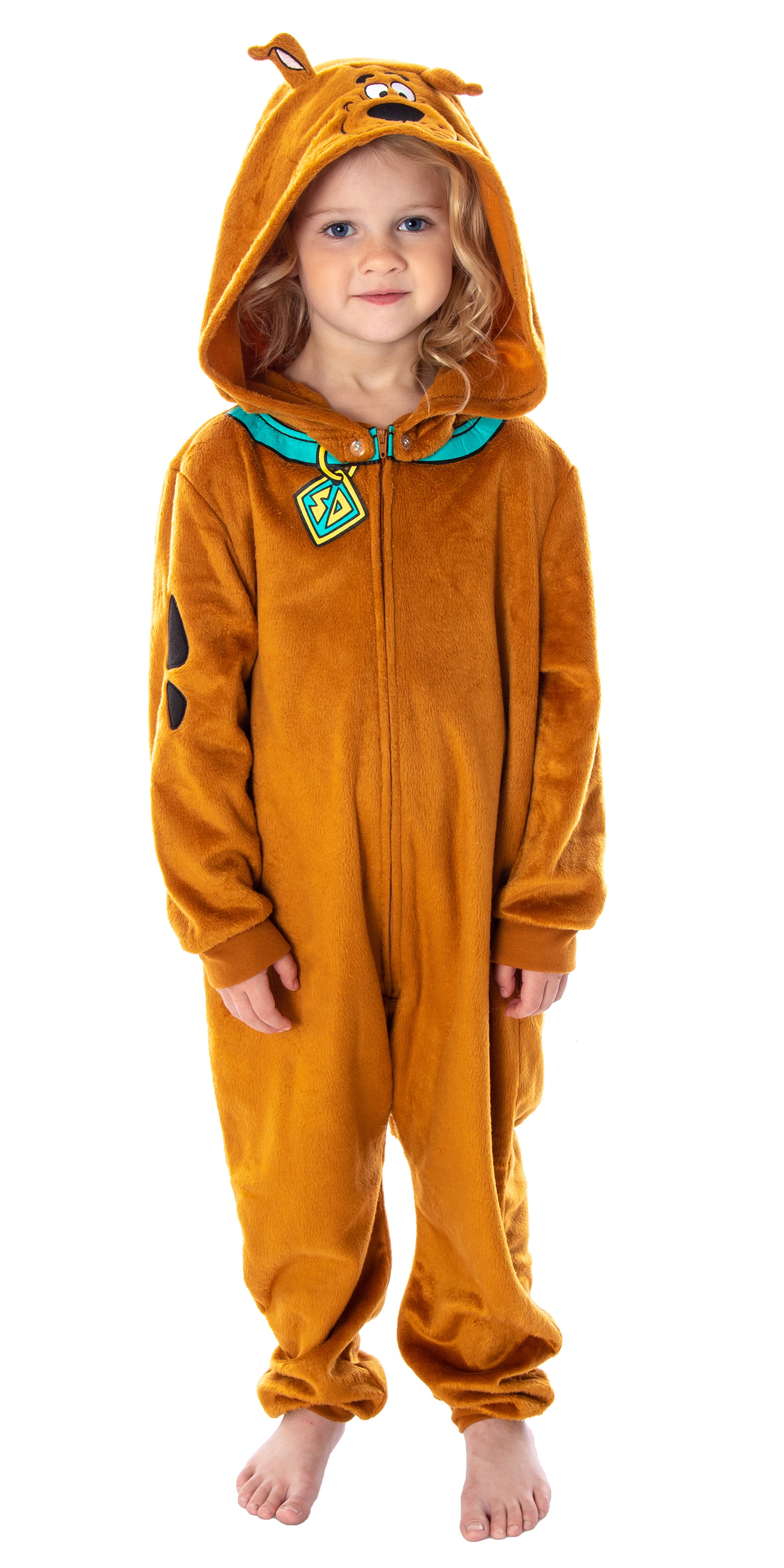 Scooby Doo Toddler Kids Scooby Doo Costume Pajama Union Suit Onesie