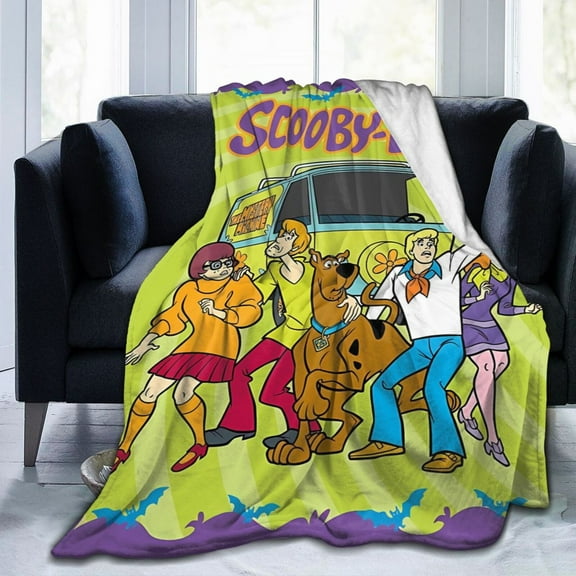 Scooby-Doo Ultra-Soft Micro Fleece Blanket Cozy Blanket Thick Warm Plush Throw Blanket Sofa Cushion 40"X30"