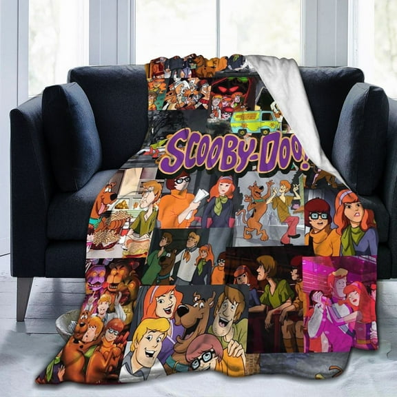 Scooby-Doo Ultra-Soft Micro Fleece Blanket Cozy Blanket Thick Warm Plush Throw Blanket Sofa Cushion 60"X50"