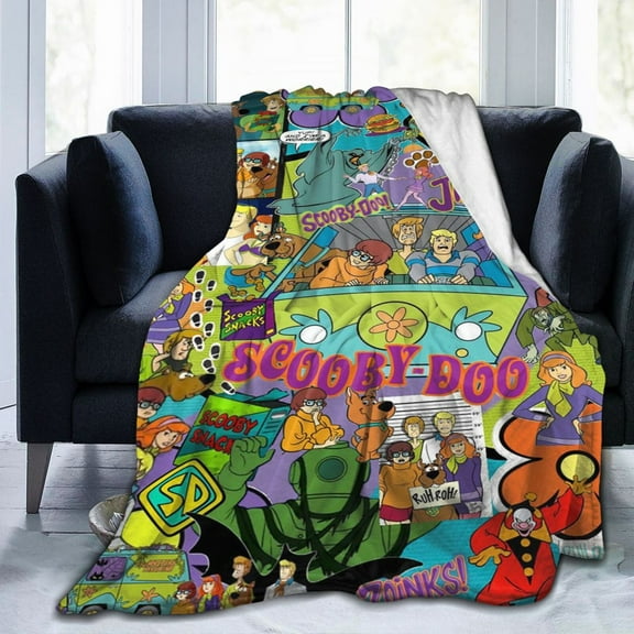 Scooby-Doo Ultra-Soft Micro Fleece Blanket Cozy Blanket Thick Warm Plush Throw Blanket Sofa Cushion 60"X50"
