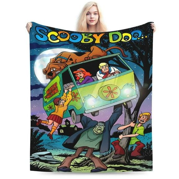 Scooby Doo Ultra-Soft Micro Fleece Blanket Cozy Blanket Thick Warm Plush Throw Blanket Sofa Cushion, Warm Flannel Blanket For Living Room Bedroom 40"X30"