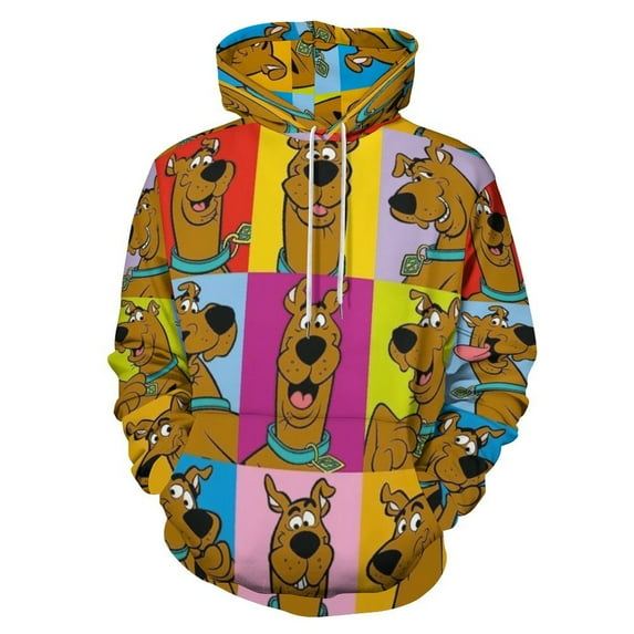 Scooby Doo Unisex Adult Sweatshirt Novelty Hoodie 3D Print Casual Sweater Jacket Pullover Hoodie Fall Winter Clothes 5XL