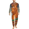 thumbnail image 1 of Scooby-Doo Unisex Onesie Pajamas Zipper Jumpsuit Hooded One Piece Sleepwear for Family Mens Womens, 1 of 8