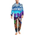 thumbnail image 1 of Scooby-Doo Unisex Onesie Pajamas Zipper Jumpsuit Hooded One Piece Sleepwear for Family Mens Womens, 1 of 8