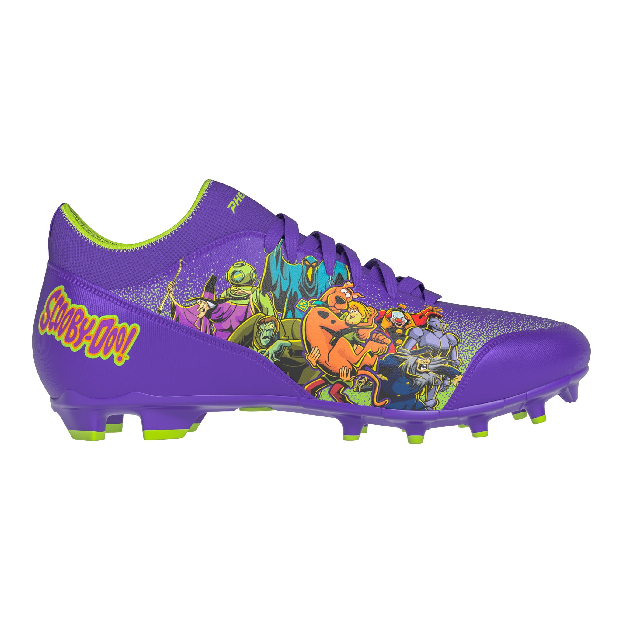 Scooby-Doo 'Unmasked' Purple Football Cleats - Velocity 3.0 by Phenom ...