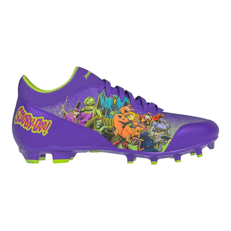 Phenom Elite Scooby Doo Unmasked Purple Football Cleats Velocity 3.0