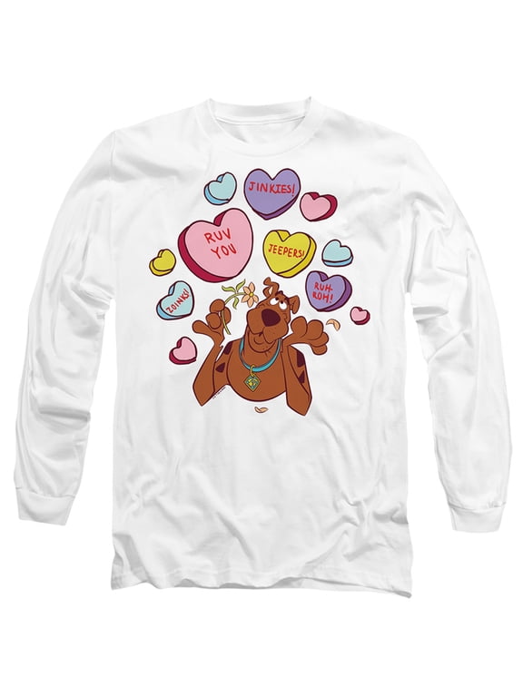 Valentine's Day Heart Candy Unisex Adult Long-Sleeve T Shirt