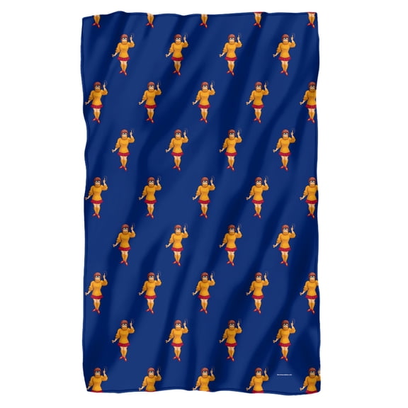 Scooby Doo Velma Character Pattern Fleece Blanket 36' x 58',Velma Character Pattern
