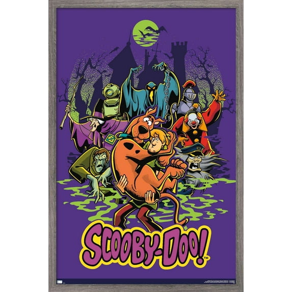Scooby-Doo - Villains Group Wall Poster, 14.725" x 22.375", Framed
