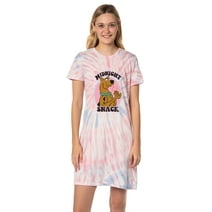Scooby-Doo Women's Midnight Snack Nightgown Sleep Pajama Shirt For Adults