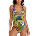 thumbnail image 1 of Scooby Doo Women's One Piece Swimsuits Tummy Control Bathing Suits V Neck Double Straps Swimwear Slimming S, 1 of 8