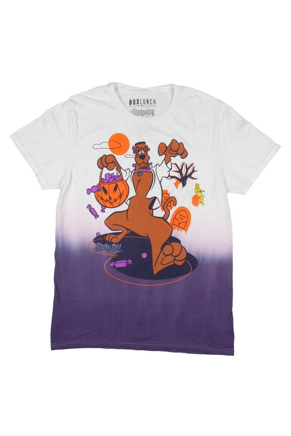 Scooby-Doo Women's Trick-Or-Treat Scooby Dip-Dye Graphic Print T-Shirt