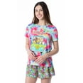 thumbnail image 1 of Scooby-Doo Womens' Mystery Machine Tie Dye Sleep Pajama Set Short, 1 of 7