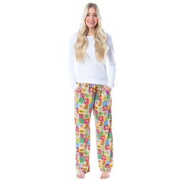 Scooby-Doo Womens' Relp Paw Print Square Icons Sleep Pajama Pants