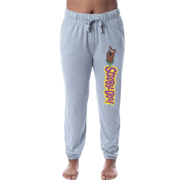 Scooby-Doo Womens' Scooby Character Logo Icon Sleep Jogger Pajama Pants (XL)