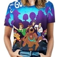 thumbnail image 1 of Scooby Doo Womens T-shirts Crewneck Shirts Blouse Short Sleeve Tee Shirts Girls Tops S, 1 of 8