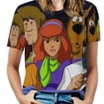thumbnail image 1 of Scooby Doo Womens T-shirts Crewneck Shirts Blouse Short Sleeve Tee Shirts Girls Tops S, 1 of 8