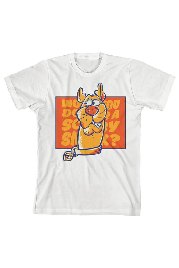 Scooby Doo Would You Do It For a Scooby Snack? Toddler Boy's White Graphic Tee-3T