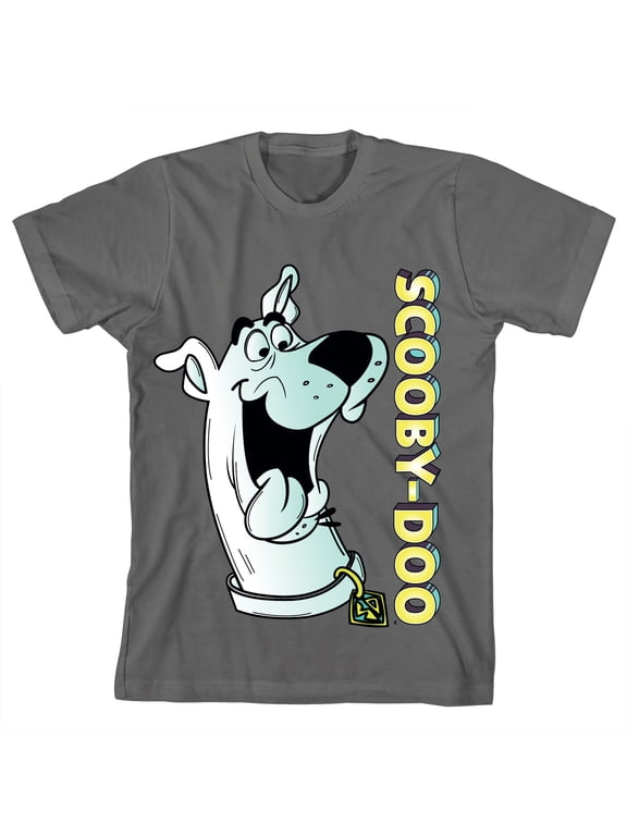 Scooby Doo Youth Charcoal Short Sleeve Tee-XS