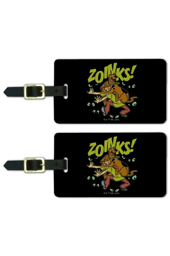 Scooby Doo Zoinks Eyes Luggage ID Tags Set of 2