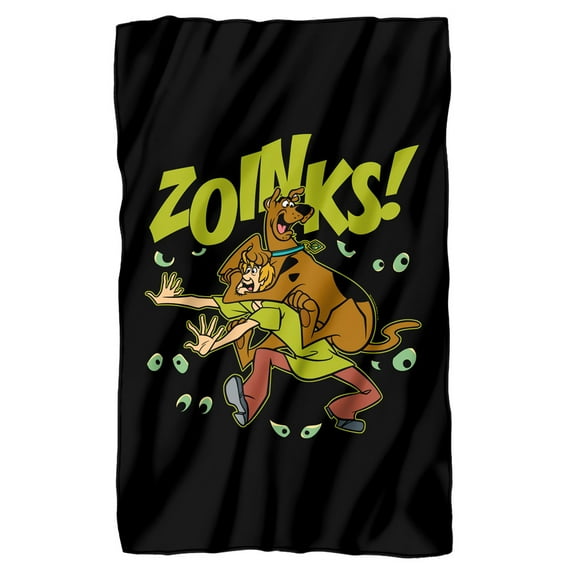 Scooby Doo Zoinks Fleece Blanket 36' x 58',Zoinks