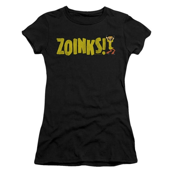 Scooby Doo Zoinks Junior Women's T-Shirt Sheer Black