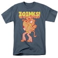 thumbnail image 1 of Scooby Doo Zoinks Repeat Adult 18/1 T-Shirt Slate, 1 of 1